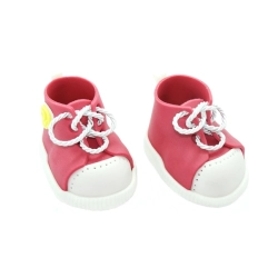 Figurki ozdoby na tort buty trampki dekoracje na roczek baby shower urodziny różowe